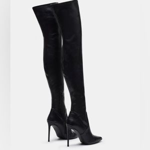 Knee High Faux Leather Boots